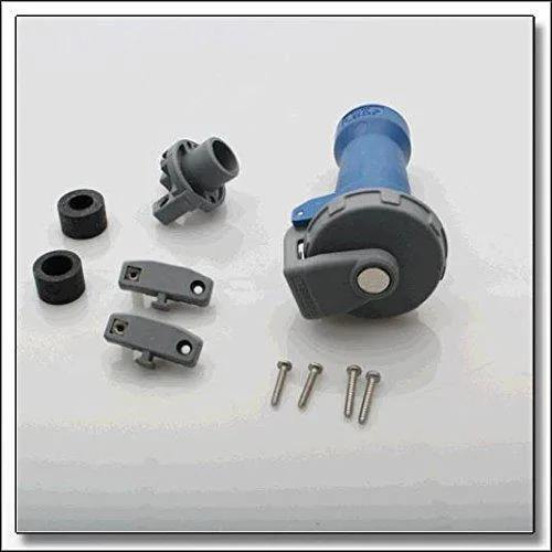 Hubbell Incorporated Hubbell Incorporated HBL320C6W Watertight Pin &amp; Sleeve Connector 20A 250V Blue — product photo