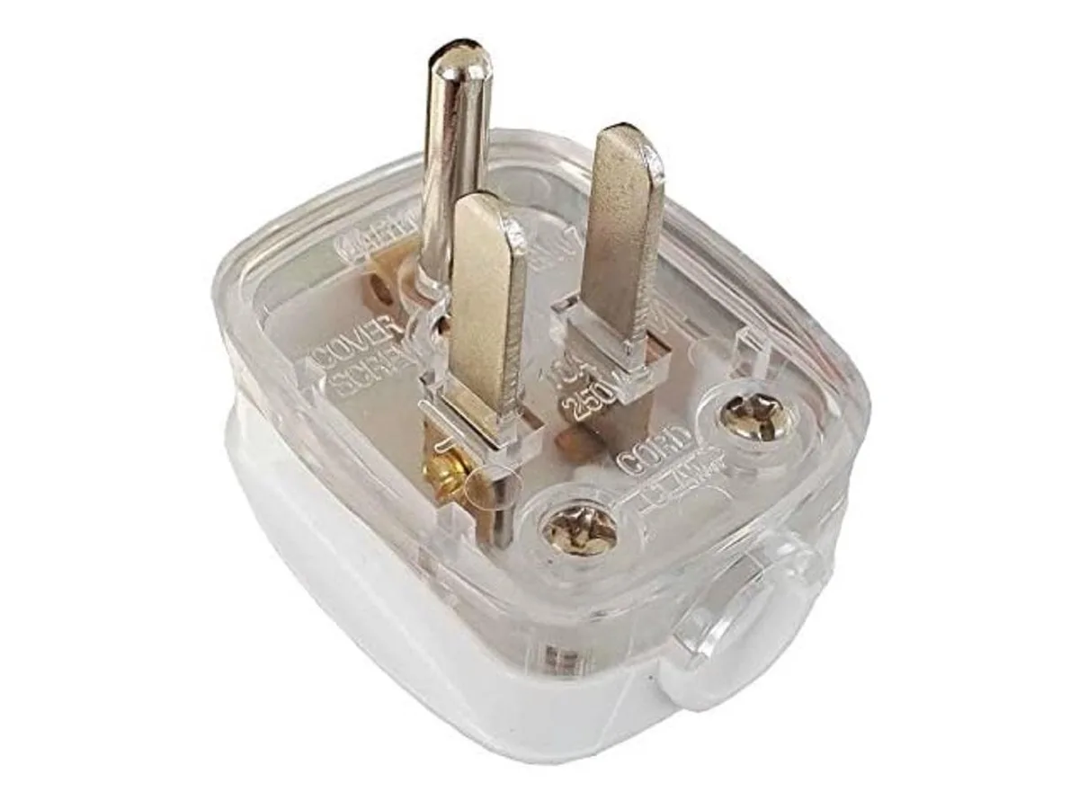 Aa Pub Aa Pub DIY Rewireable 3 Pin US Plug 10A 250V Power Adapter 2 Pack — product photo
