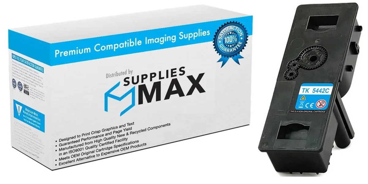SuppliesMax SuppliesMax KYO1T0C0ACUS0 Cyan High Yield Toner Cartridge 2400 Pages — product photo