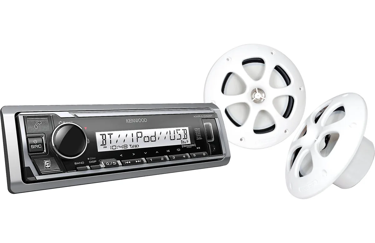 KENWOOD KENWOOD PKG-MR3321BT Marine Receiver & 6.5" Speakers — product photo