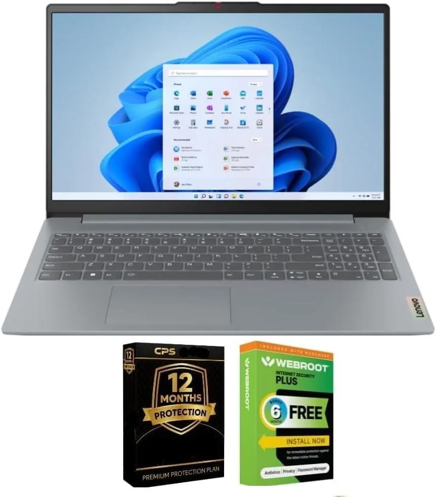 Lenovo Lenovo IdeaPad Slim 3 15.6 laptop Intel Core 5 120U 8GB 256GB FHD IPS Arctic Grey — product photo