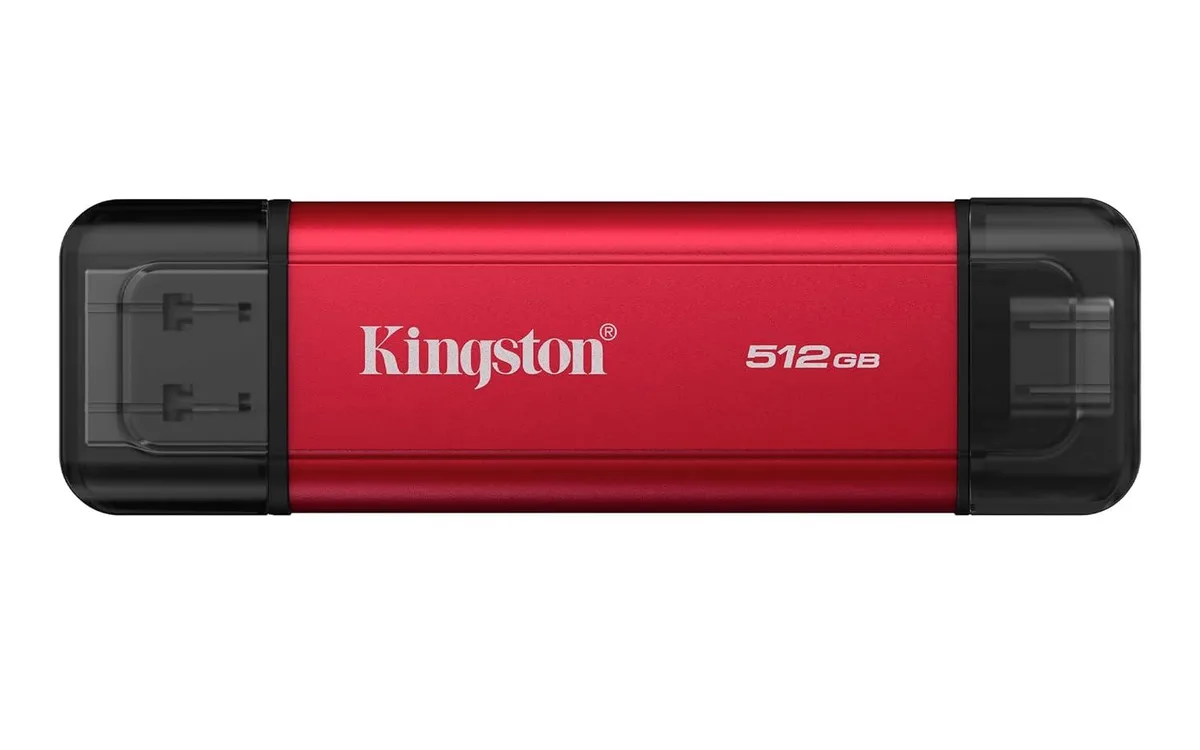 Kingston Technology Corp. Kingston Dual Portable SSD 512GB USB 3.2 Gen 2 Red — product photo