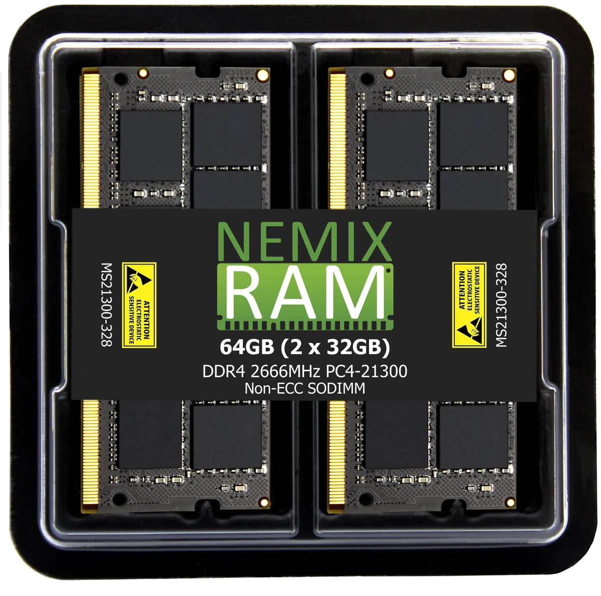 NEMIX RAM NEMIX RAM 64GB (2x32GB) DDR4 2666 CL19 260-Pin SODIMM Kit — product photo