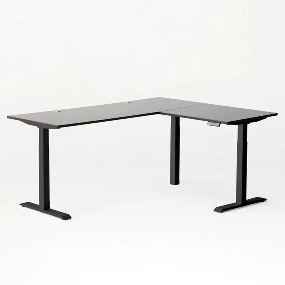 Autonomous Autonomous Desk 2 L-Shaped Standing Desk Triple Motor 77 x 64 Black office furniture — product photo