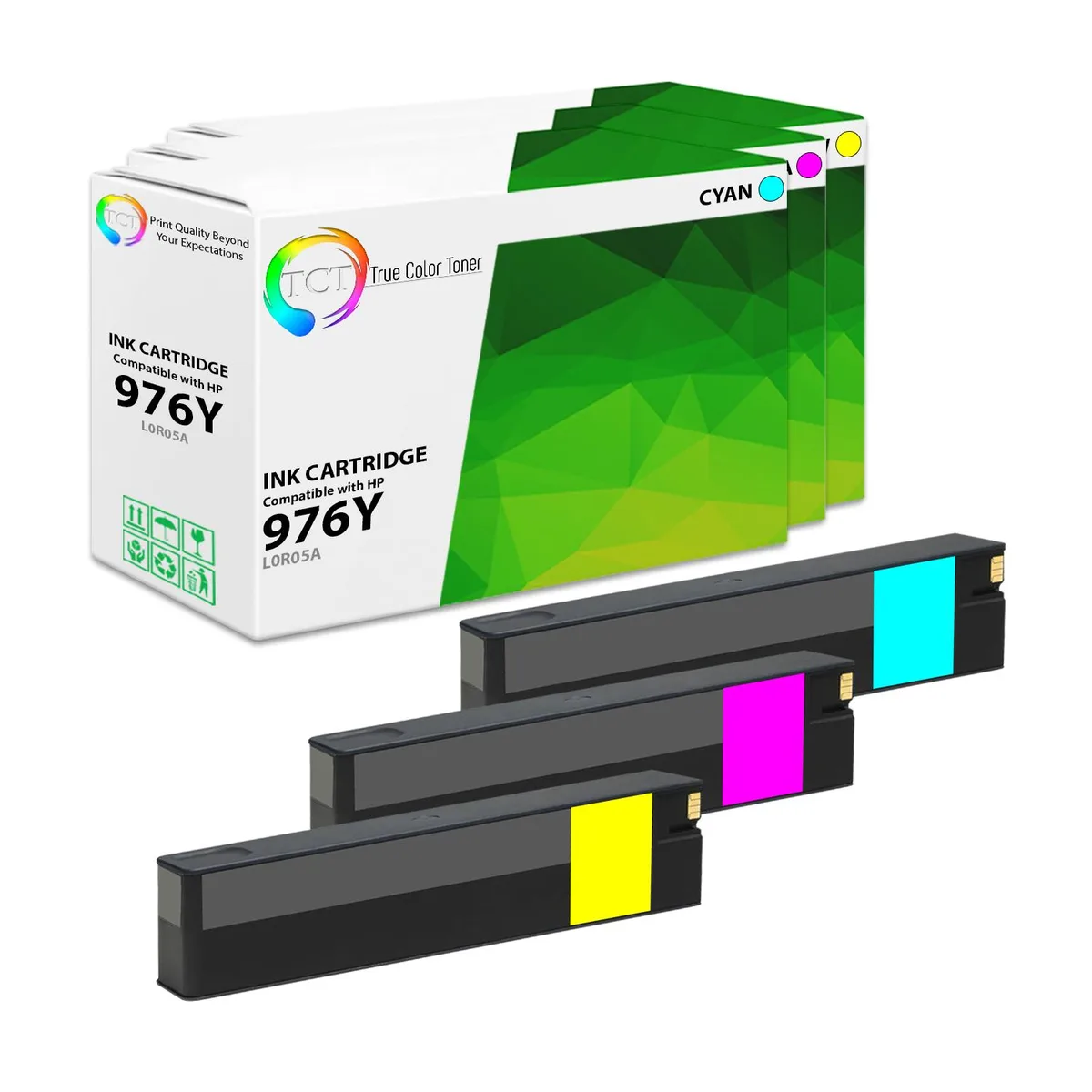 True Color Toner True Color Toner 976Y 3 Pack L0R05A L0R06A L0R07A toner cartridge — product photo