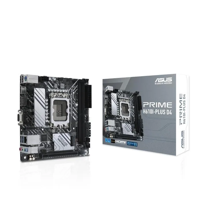 ASUS ASUS PRIME H610I-PLUS D4 Intel H610 LGA 1700 Mini-ITX motherboard — product photo