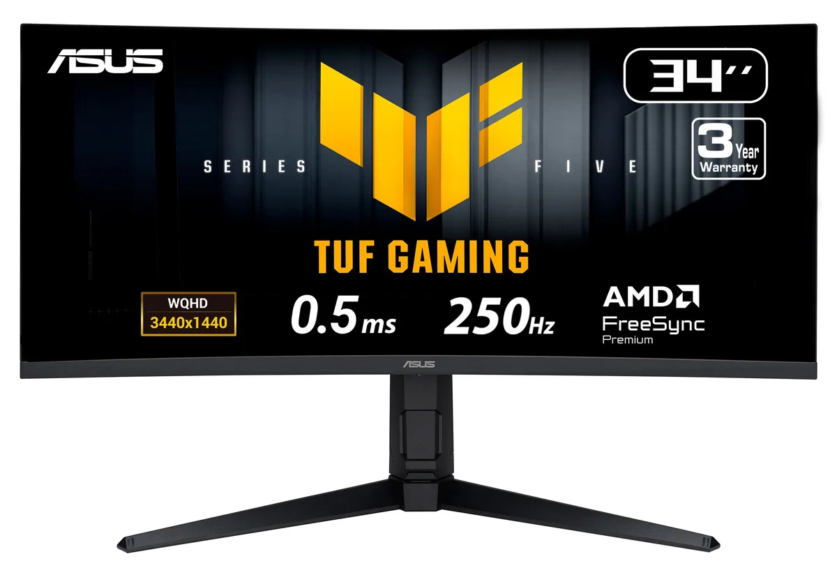 ASUS ASUS VG34WQML5A 34" UWQHD 250Hz curved gaming monitor — product photo
