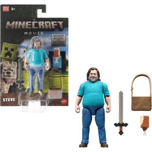 Mattel Mattel JFR57 Minecraft Movie Steve Action Figure 4 — product photo