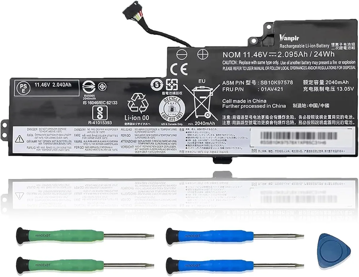 PISKEKAT PISKEKAT 01AV421 11.46V 24Wh 2095mAh 3-Cell laptop battery — product photo