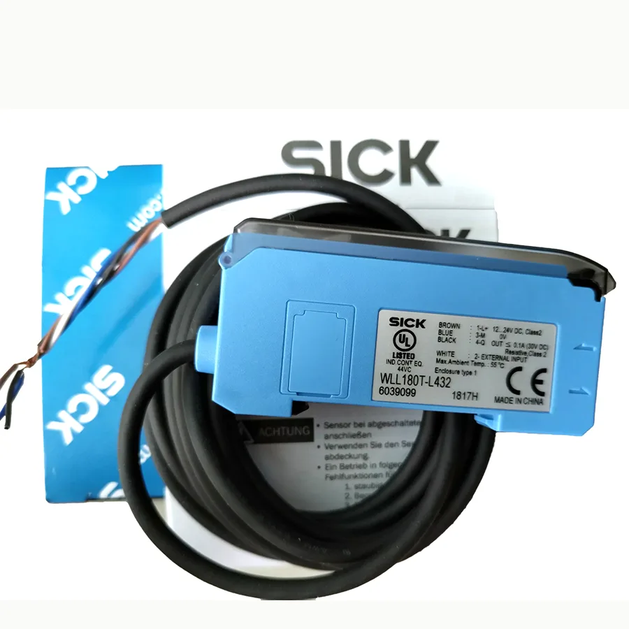 Sick Sick WLL180T-L432 Fiber-Optic Sensor NPN 10.5x34.6x71.9mm 12-24V DC — product photo