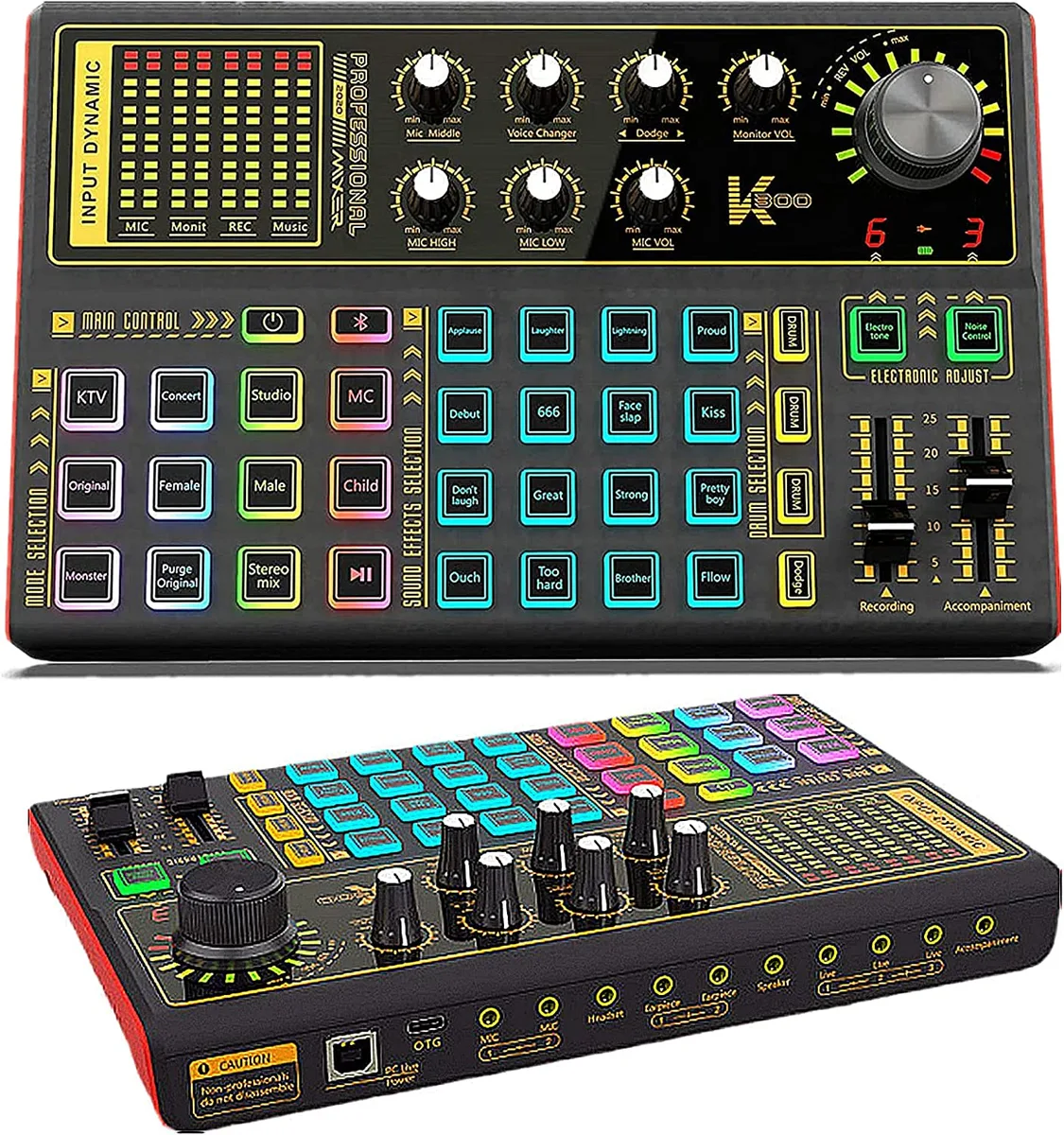 Shuole Shuole K300 Live Sound Card 12 Modes 20 Effects — product photo
