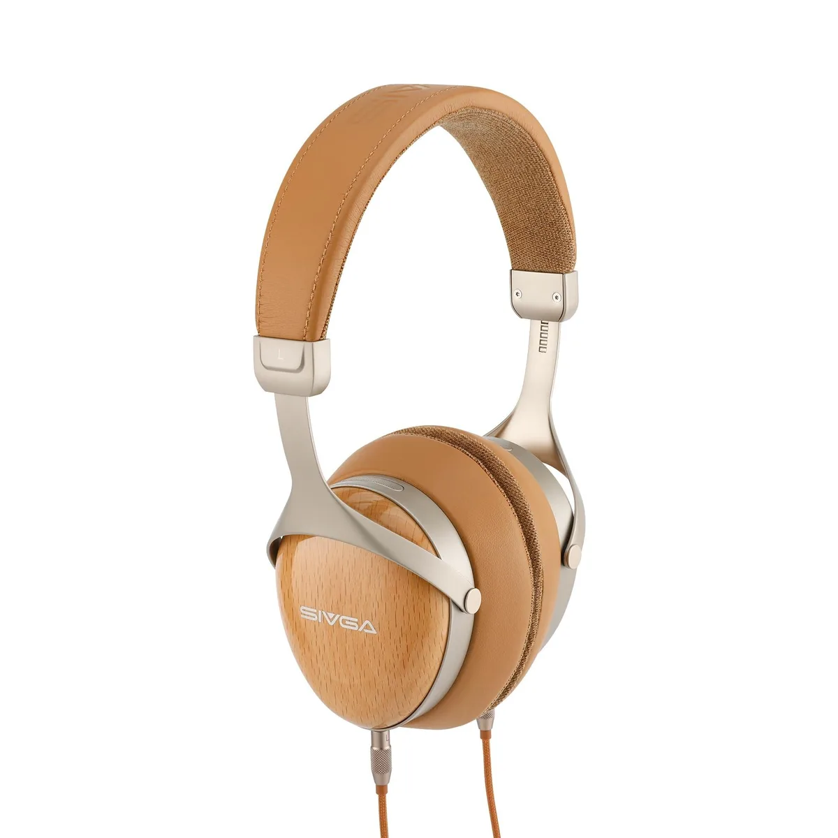Bolton Technical Bolton Technical SIVGA SV021 Pro 50mm Wooden Closed-Back Over-Ear Wired Headphones 2 in 1 accessory — product photo