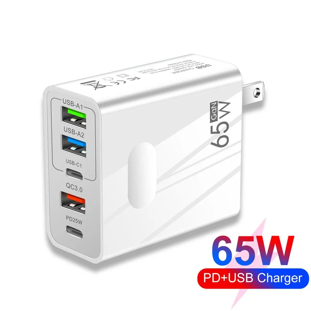 LUOM LUOM A502 65W 5-Port USB-C Charger White — product photo