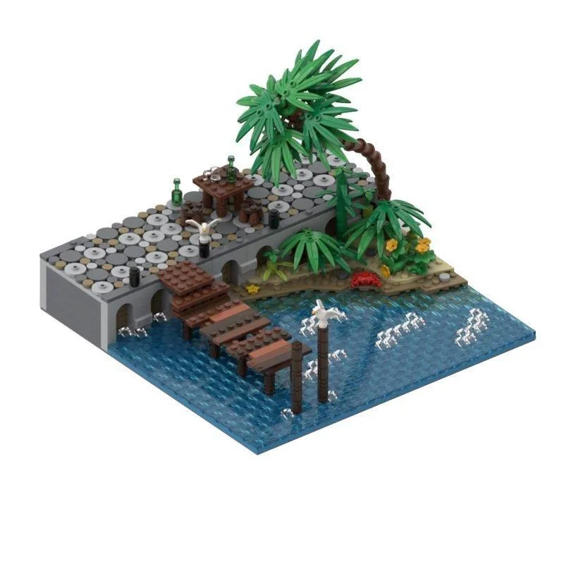 ZITIANYOUBUILD ZITIANYOUBUILD MOC-116560 Stone Pier Bridge 878+ Parts Educational Building Set — product photo