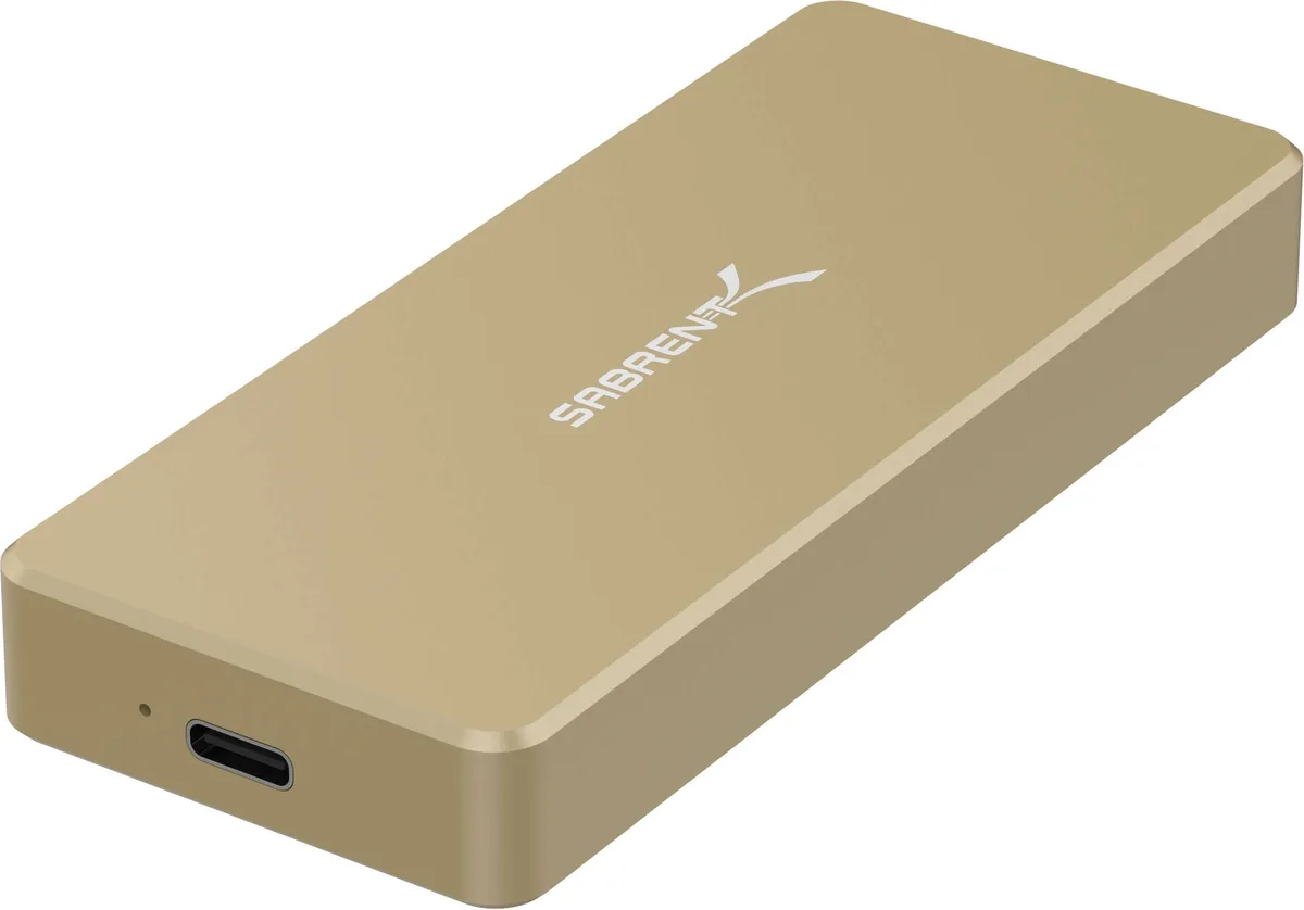 Sabrent Sabrent EC-NVME-GLD Gold M.2 NVMe USB 3.1 drive enclosure — product photo