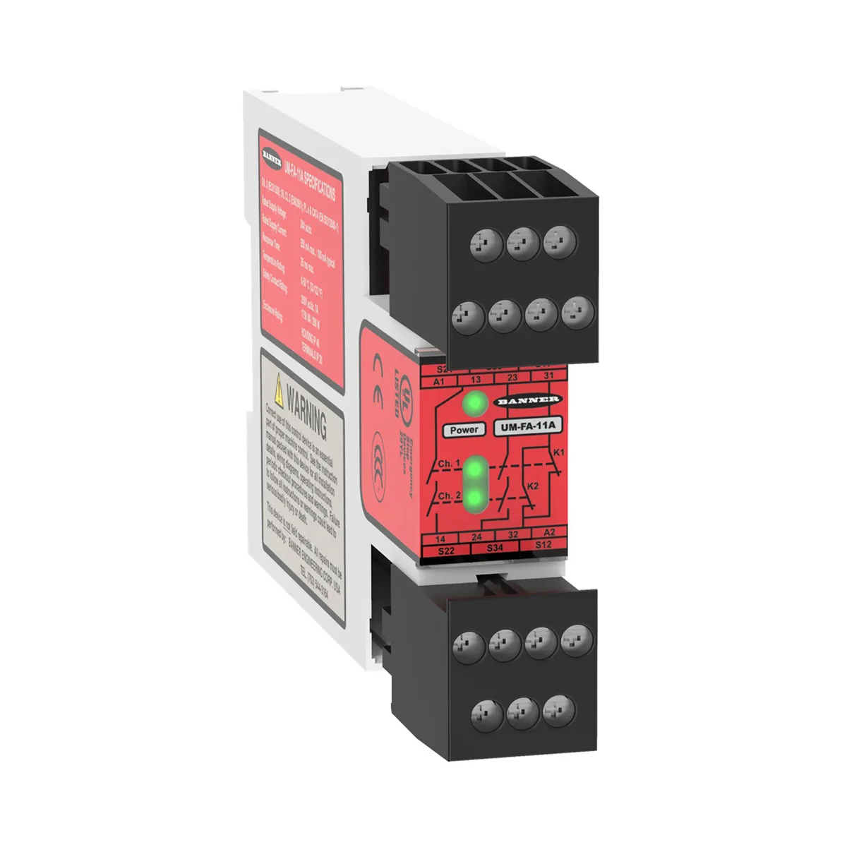 Banner Banner UM-FA-1 safety relay 24 V 22.5 mm — product photo