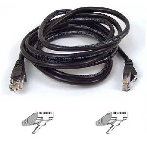 Belkin Belkin A3L791-12-BLK Cat 5E network ethernet cable 12 ft black — product photo