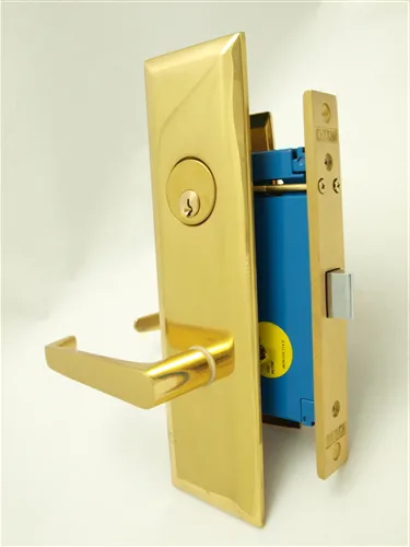 Marks USA Marks USA 9NY92DW/3 Polished Brass Left Hand Mortise Lock Latch Only 2-1/2" door lock — product photo