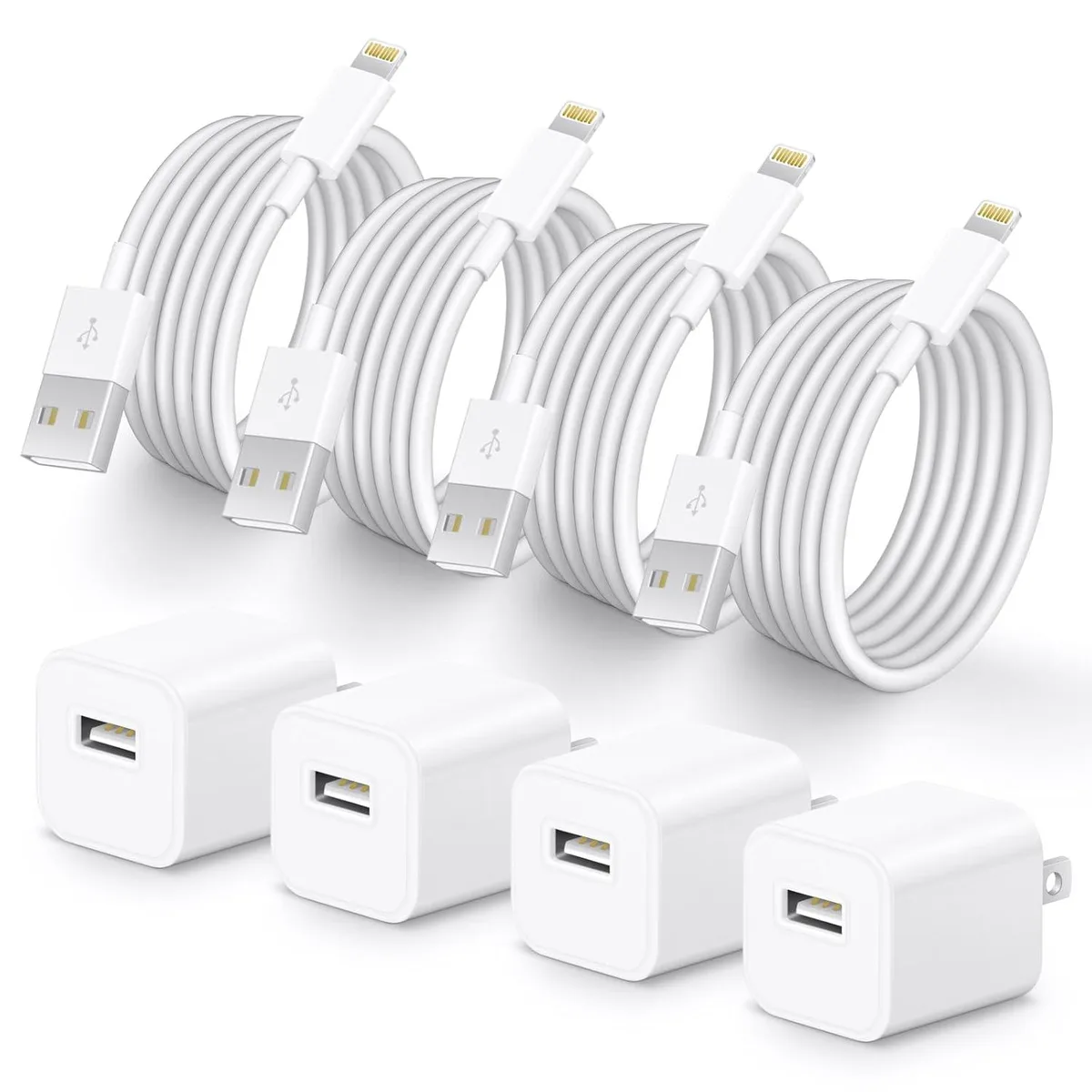 MCHOSE MCHOSE Lightning Cable 4-pack 6 ft MFi Certified — product photo