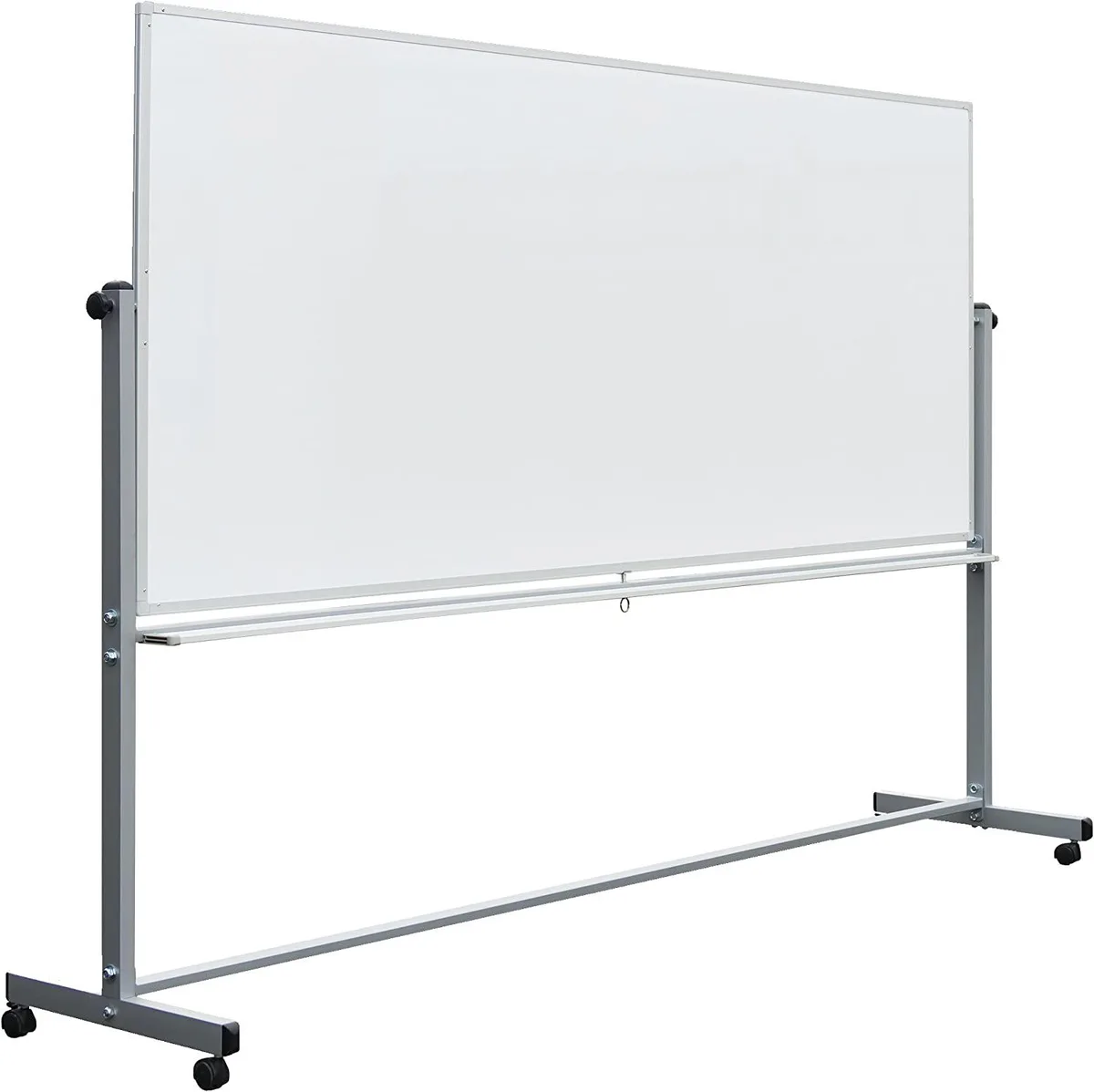 BFKK BFKK Mobile Double-Sided Magnetic Whiteboard 96"W x 40"H with Aluminum Frame and Stand — product photo