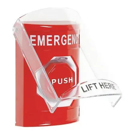 Safety Technology International Safety Technology International SS2025EM-EN Emergency Push Button Momentary Red 125/250V AC 30V DC — product photo