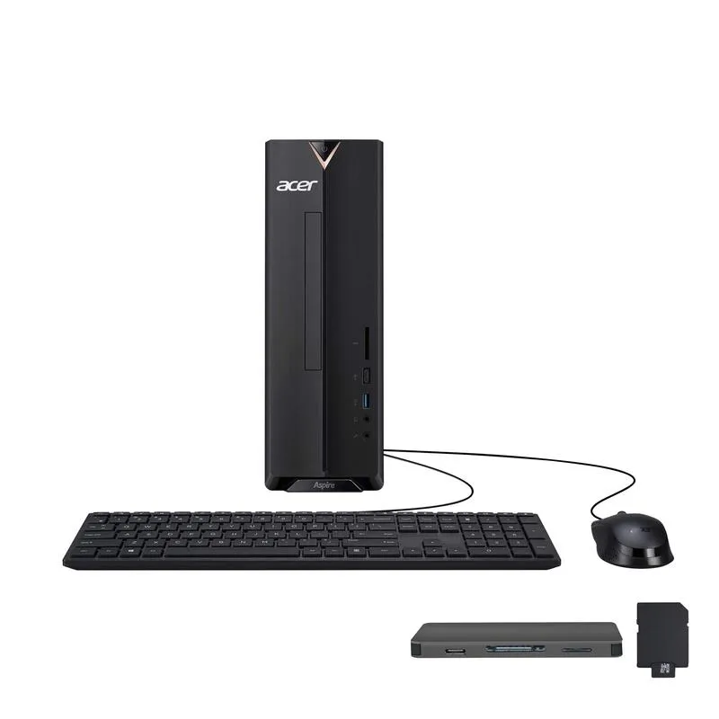 Acer America Acer Aspire XC-840-UB11 Desktop PC Intel Celeron N4505 16GB DDR4 2TB SSD+1TB Docking Station Set — product photo