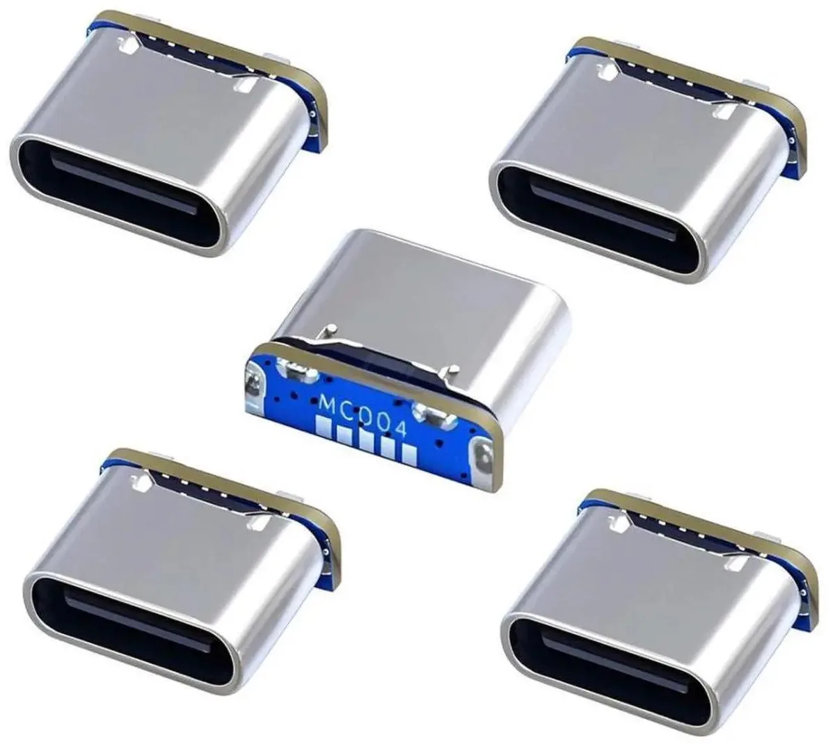 SMUGDESK SMUGDESK 5-Pack Mini USB 5Pin to USB-C Female Solder Adapter — product photo