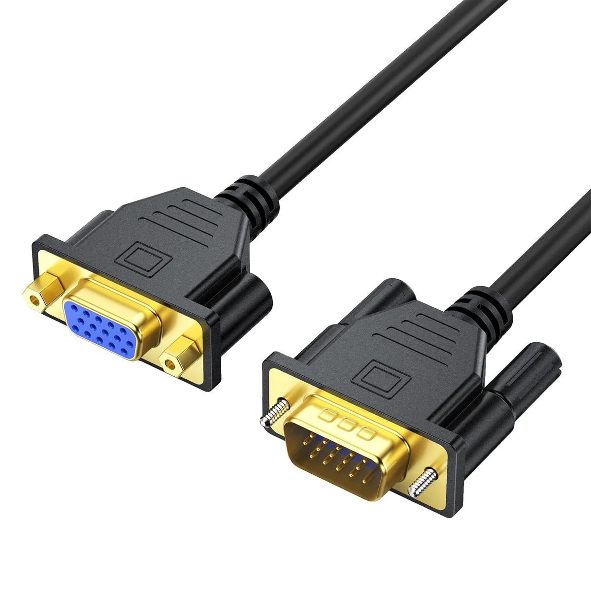 BUCIER BUCIER VGA Extension Cable 3FT Male-to-Female 15 Pin 1080P — product photo