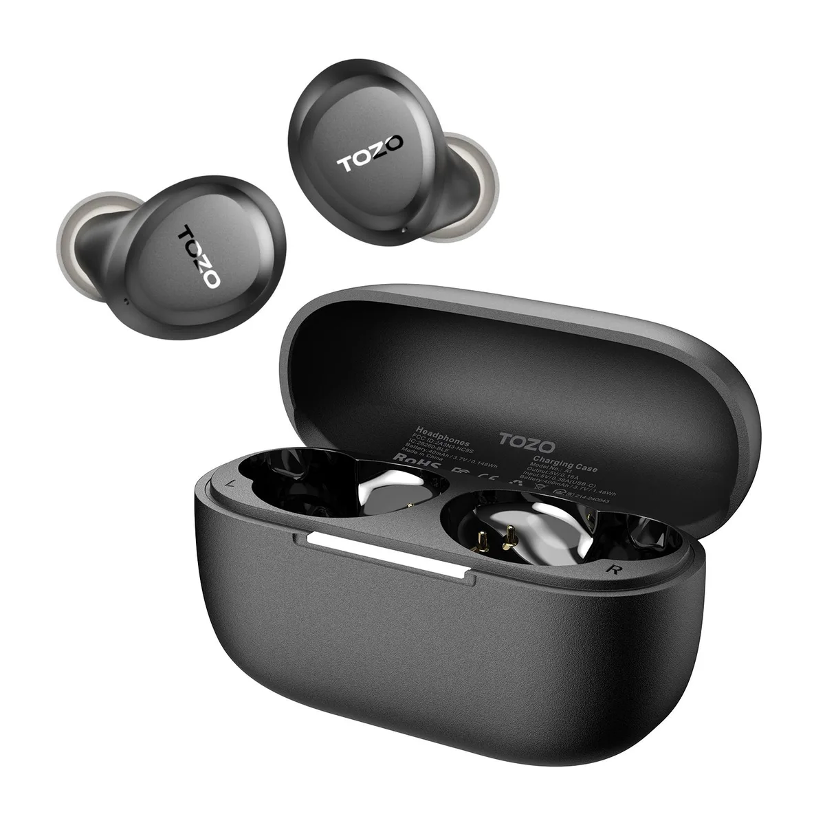 TOZO Store TOZO Store A1 Wireless Earbuds Bluetooth 5.3 32h Matte Black — product photo