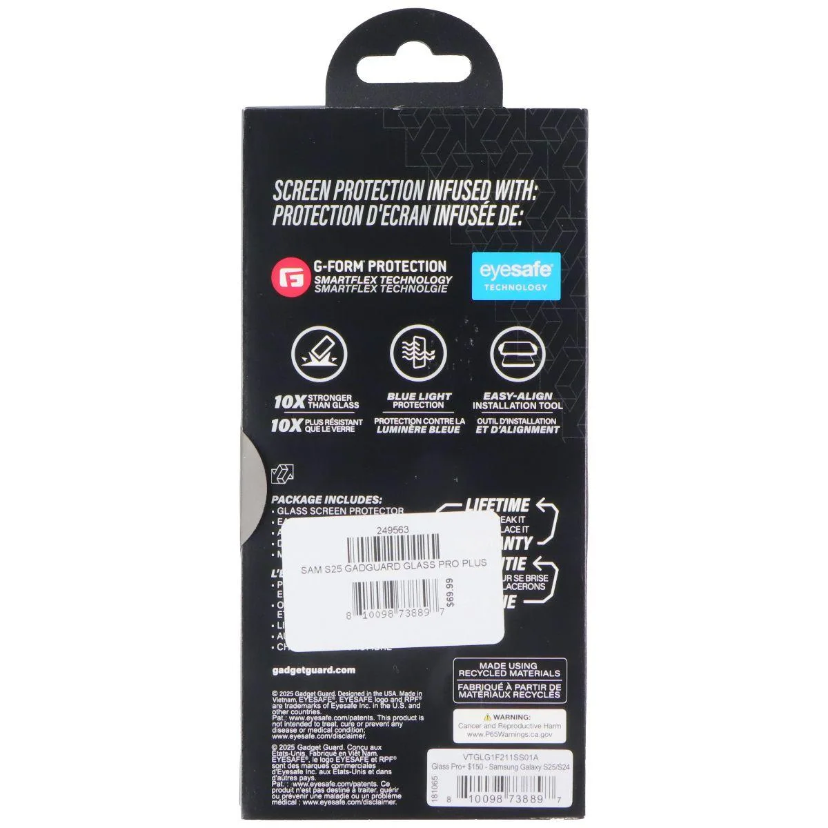 Invisible Gadget Guard Invisible Gadget Guard Glass Pro Screen Protector for Samsung Galaxy S24 & S25 — product photo