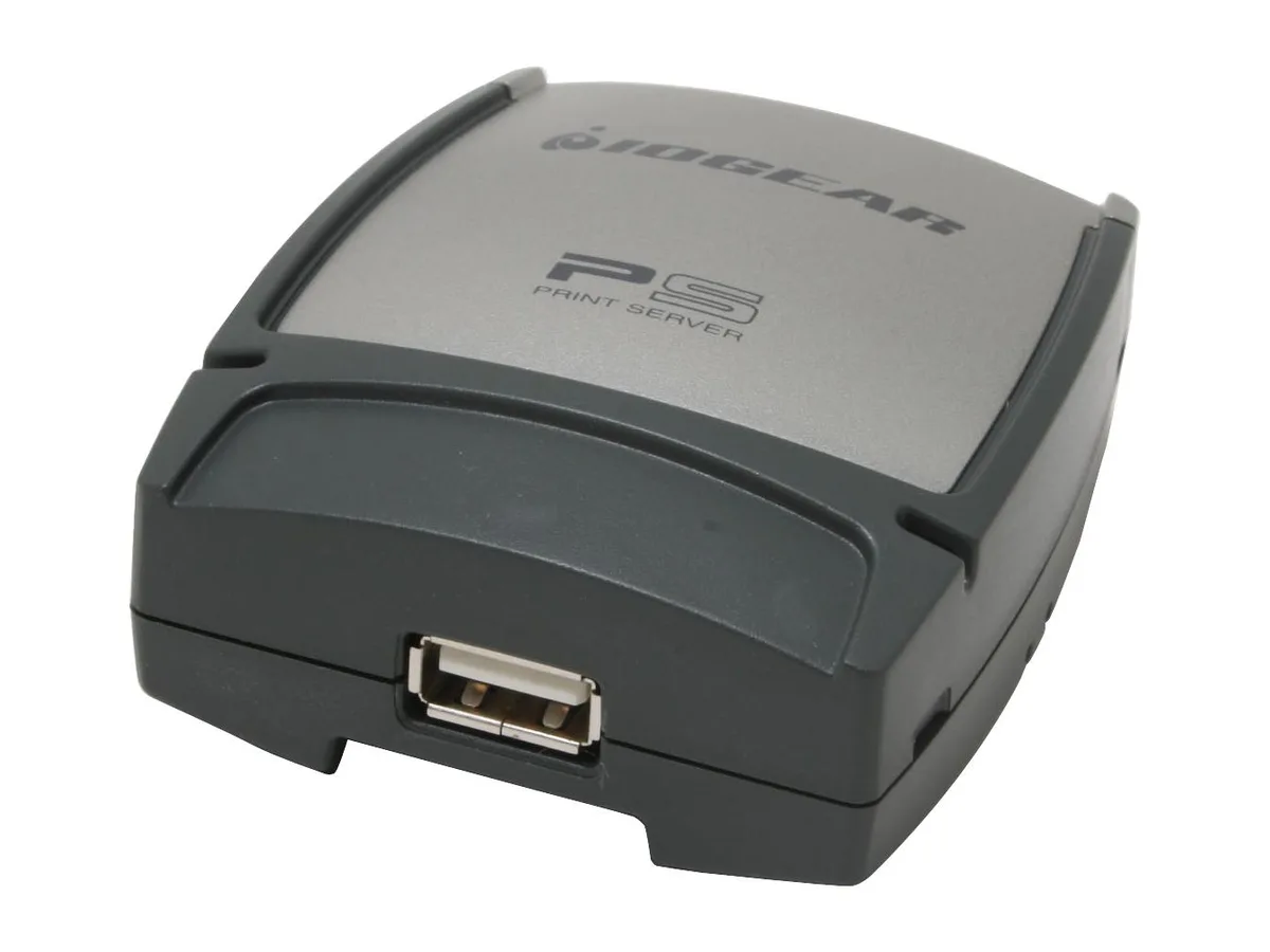 IOGEAR IOGEAR GPSU21 1-Port USB 2.0 Network Print Server — product photo