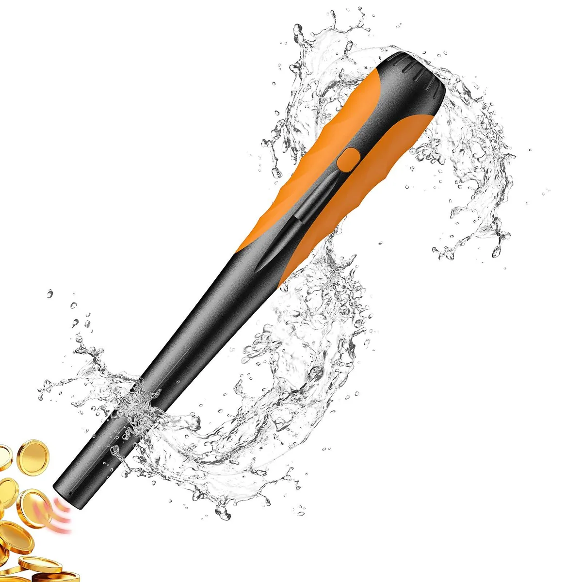  Metal Detector Pinpointer Orange 3.5 inch 360° scan — product photo