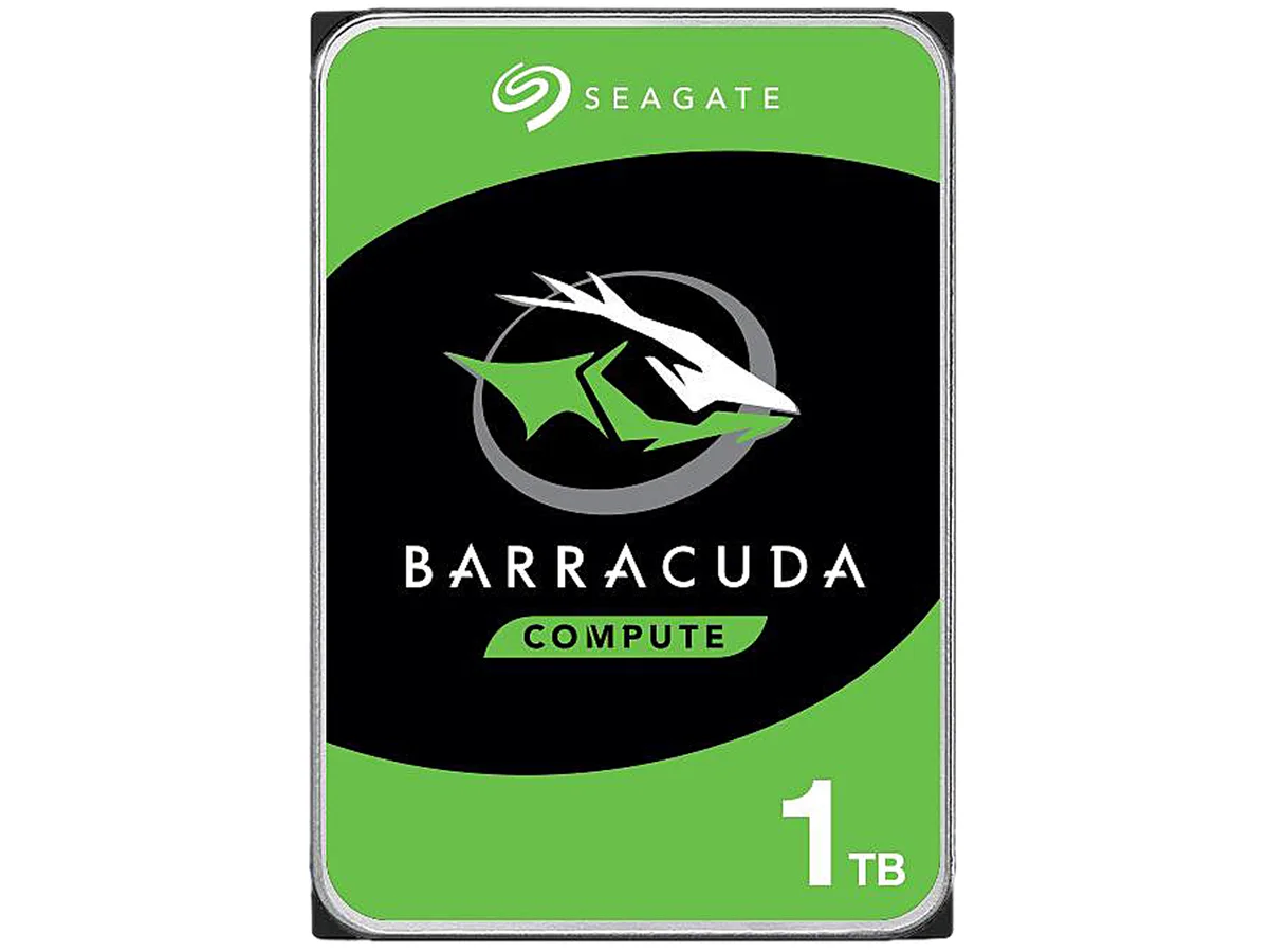 Seagate Seagate BarraCuda ST1000DM010 1TB 7200 RPM 64MB SATA 6.0Gb/s 3.5" internal hard drive — product photo