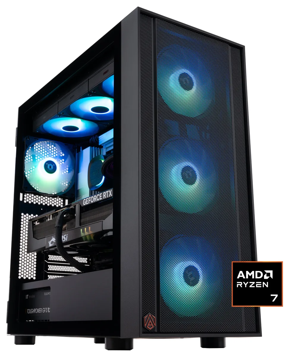 ABS ABS ER9800X3D50904 gaming PC Ryzen 7 9800X3D RTX 5090 32GB DDR5 2TB NVMe — product photo