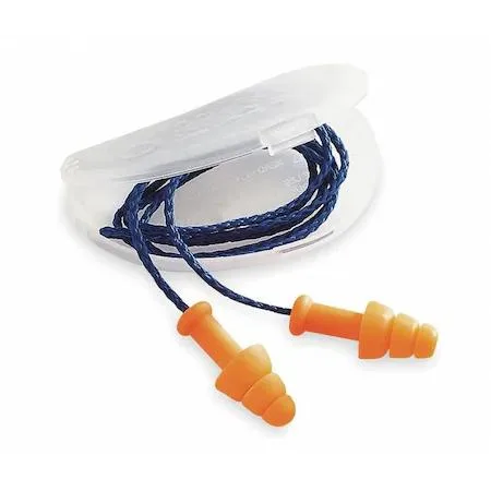 Honeywell Honeywell SmartFit Reusable Earplugs, TPE, Orange, Corded, HearPack — product photo