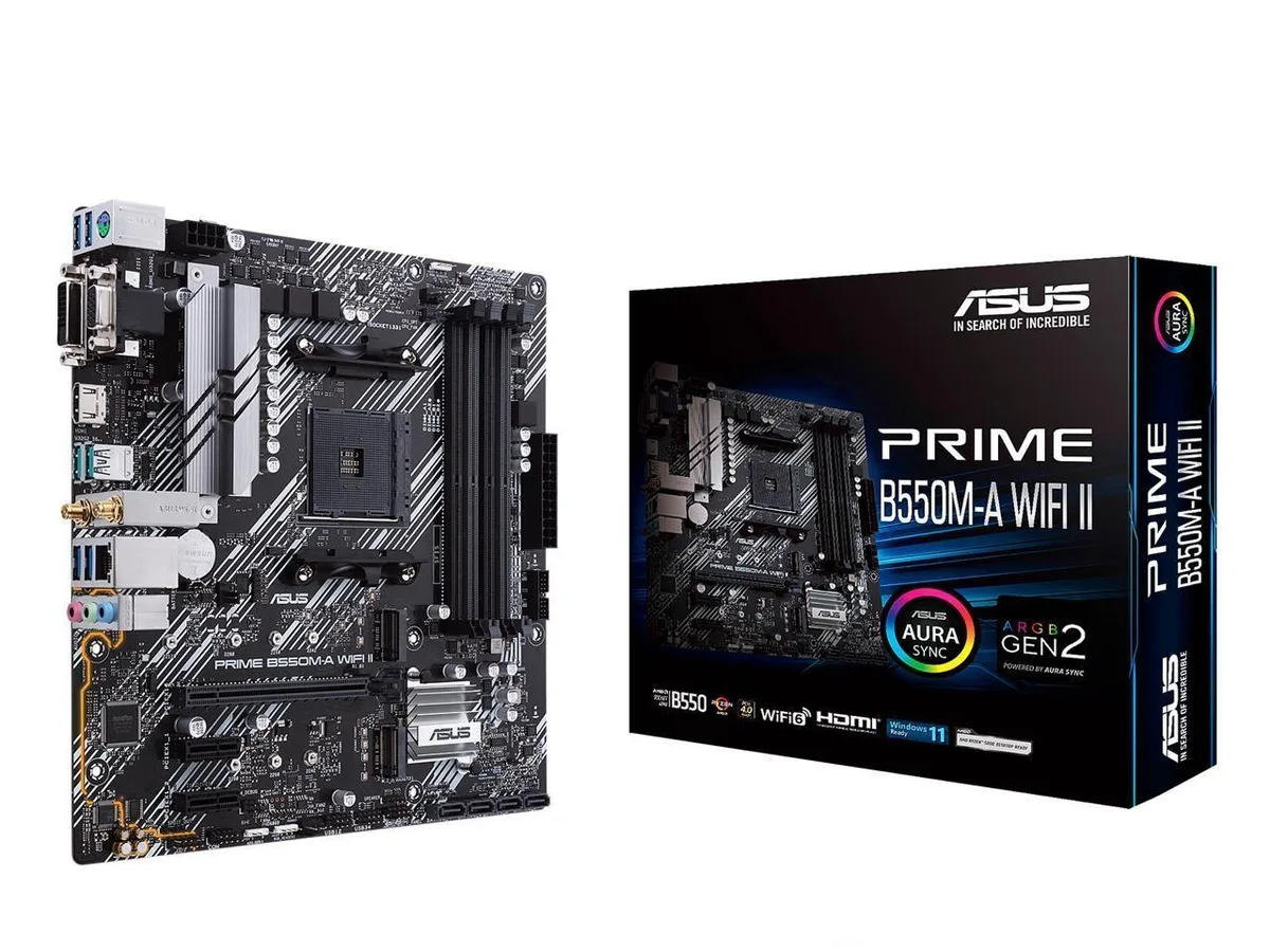 ASUS ASUS Prime B550M-A WiFi II AMD motherboard AM4 3rd Gen Ryzen Micro ATX — product photo