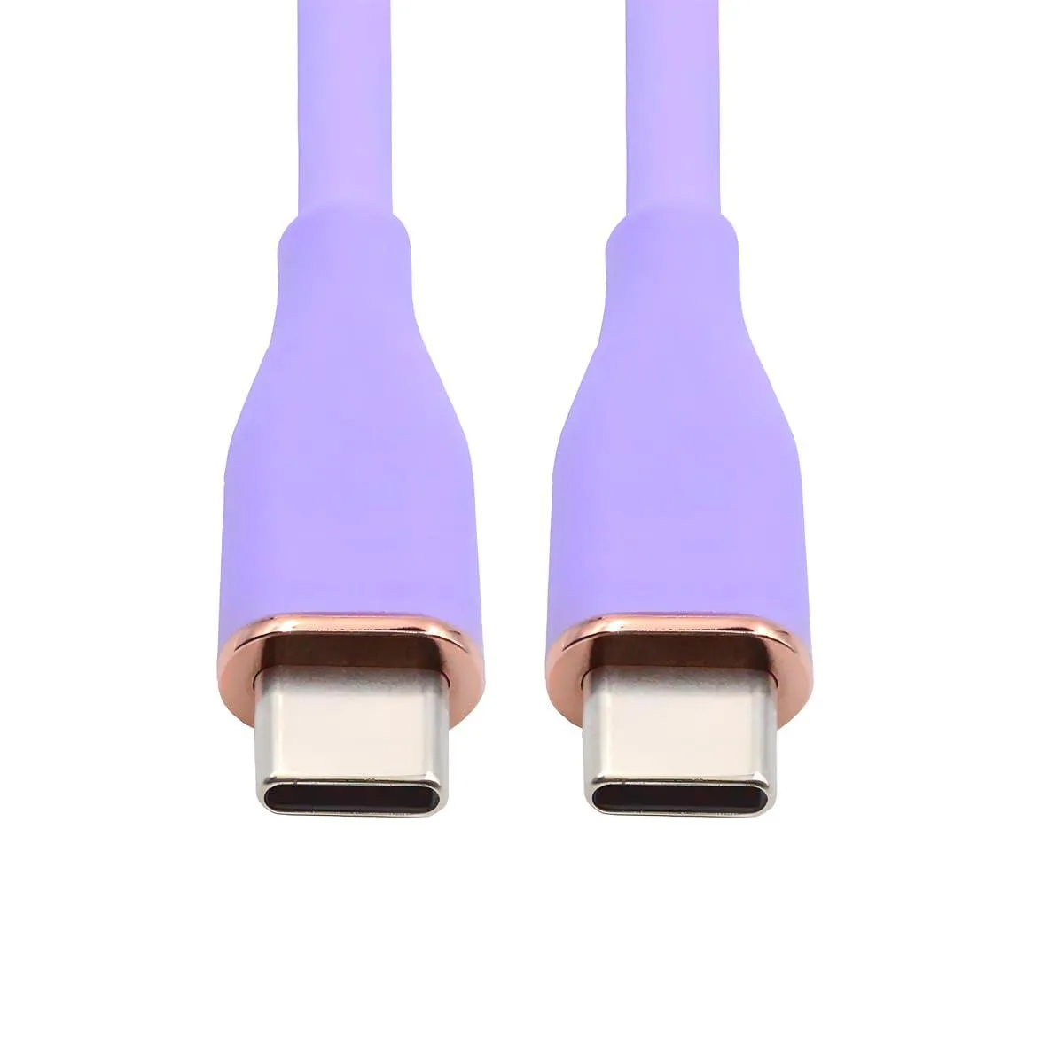 Fervit Fervit USB 2.0 Type-C Male to Male Cable 480Mbps 65W Purple 1m — product photo