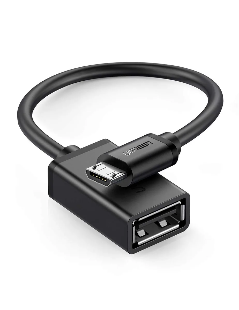 Ugreen 10396 Micro USB 2.0 OTG Adapter 4 Inch Black — product photo