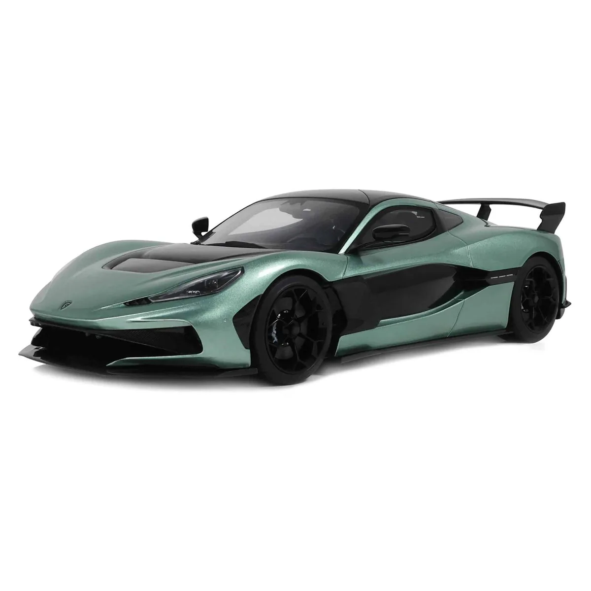 GT Spirit GT Spirit Rimac Nevera R 2024 Green Metallic Black Top 1/18 hobby collectible — product photo