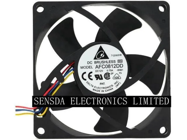 LORDWORLD LORDWORLD PWM Fan Delta AFC0812DD 12V .75A 8020 80x80x20mm 4Pin — product photo