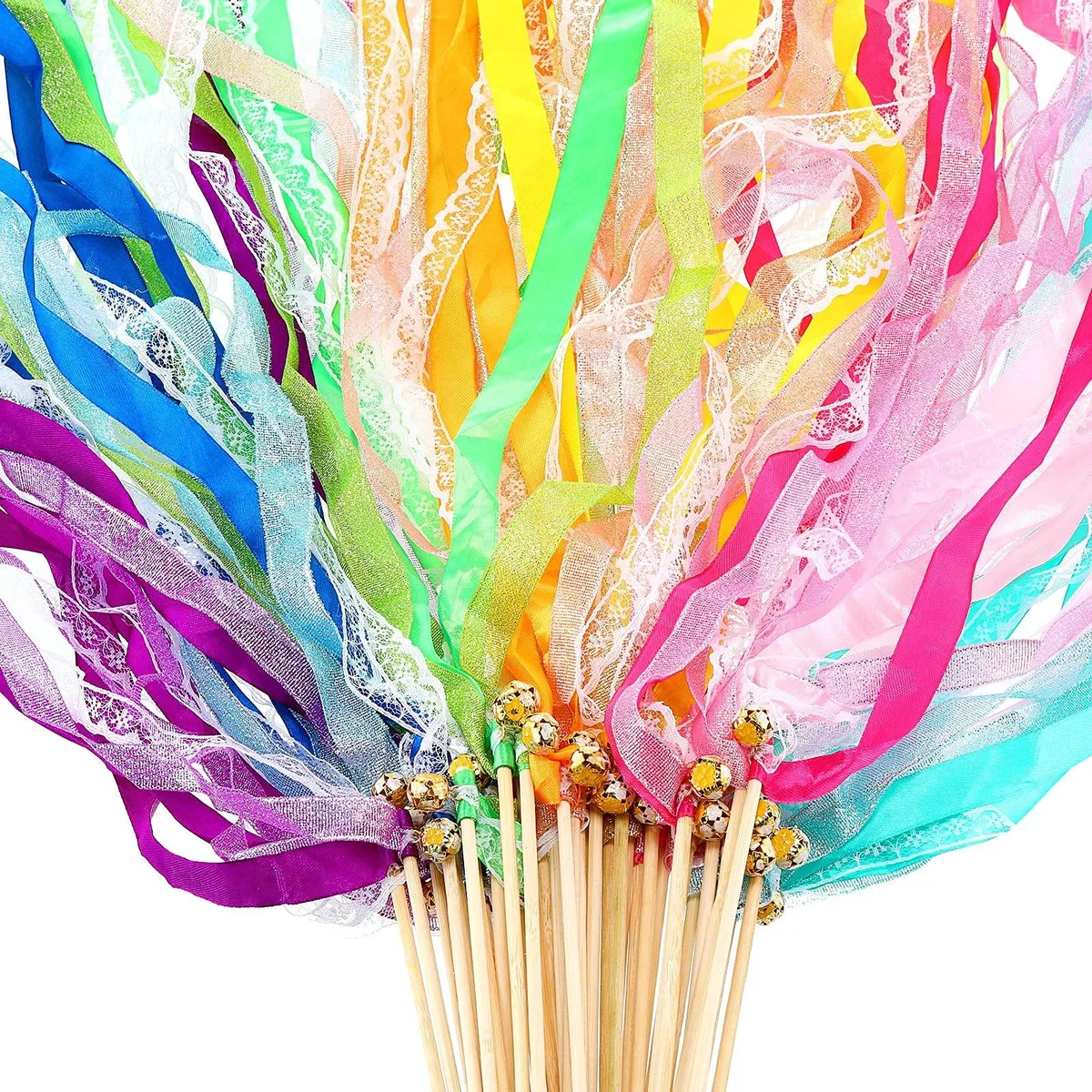 Sumind 40 Ribbon Wedding Streamers with Bells 0.52 lb — product photo