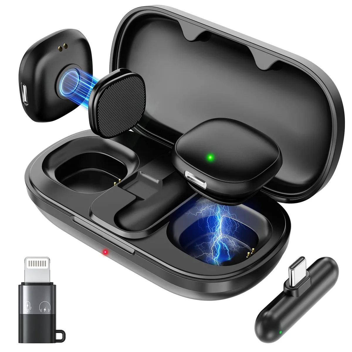  SuperTooth V37 Magnetic Wireless Lavalier Mic 40H 48kHz — product photo