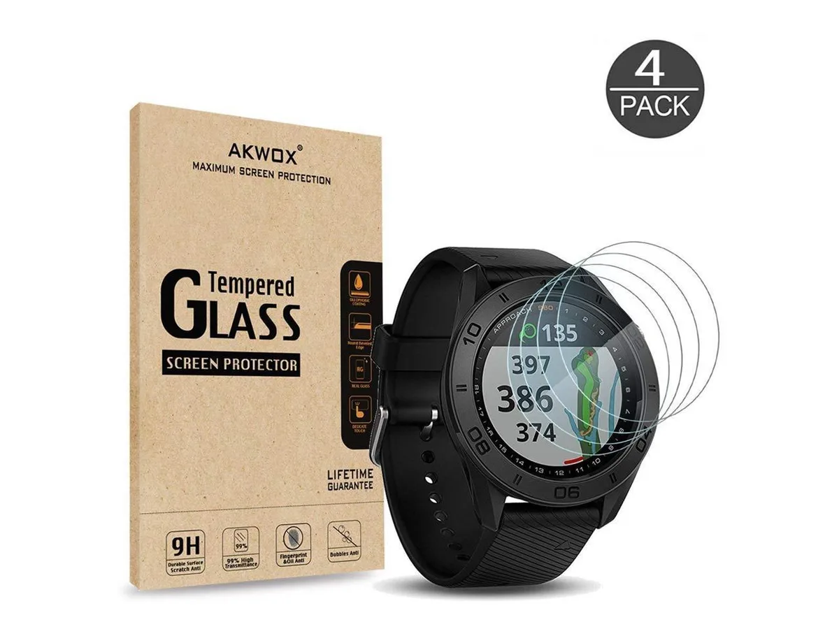 sakose sakose Tempered Glass Screen Protector for Garmin Approach S60 4 Pack — product photo