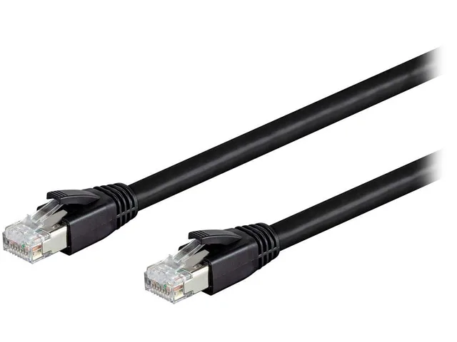 Nippon Labs Nippon Labs 60CAT8-3-24BK Cat8 network ethernet cable 3 ft 24 AWG S/FTP 2000 MHz 40 Gbps black — product photo