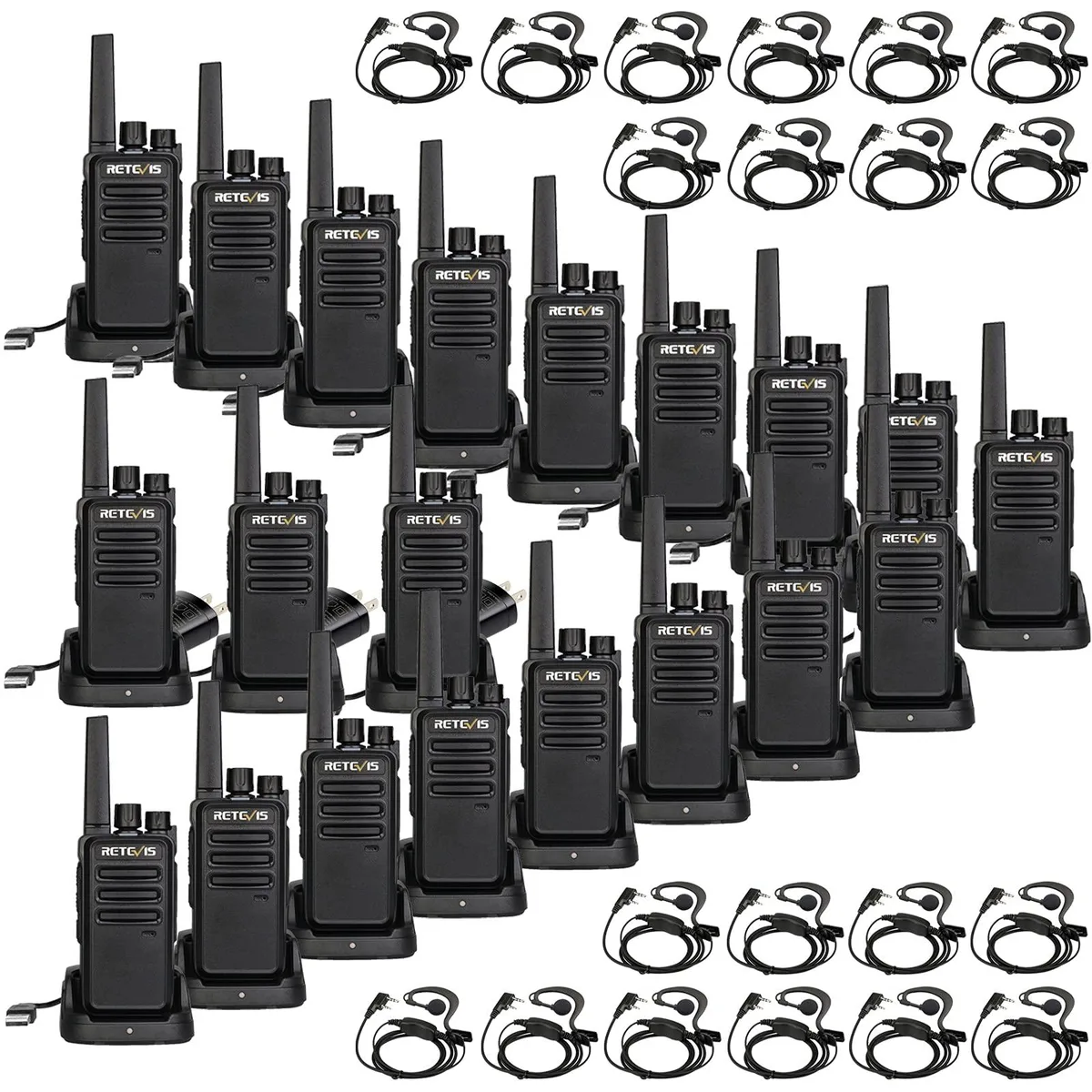 KEHIPI KEHIPI RT68 Two-Way Radio 20 Pack with Earpieces — product photo