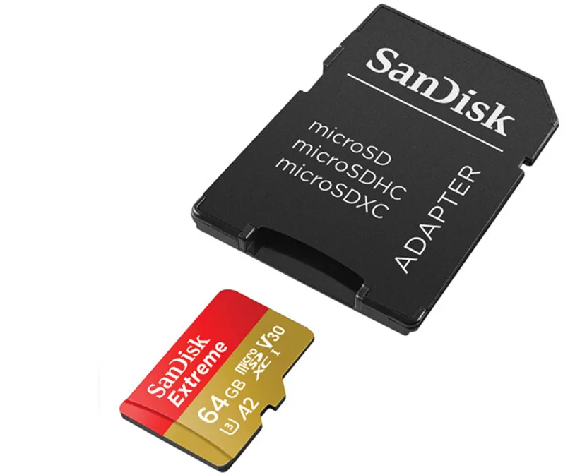 SanDisk SanDisk Extreme 128GB (2×64GB) microSDXC 160MB/s V30 A2 with Adapter — product photo