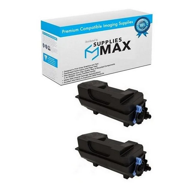 SuppliesMax SuppliesMax Black Toner Cartridge 2-Pack TK-3182 21000 Pages — product photo