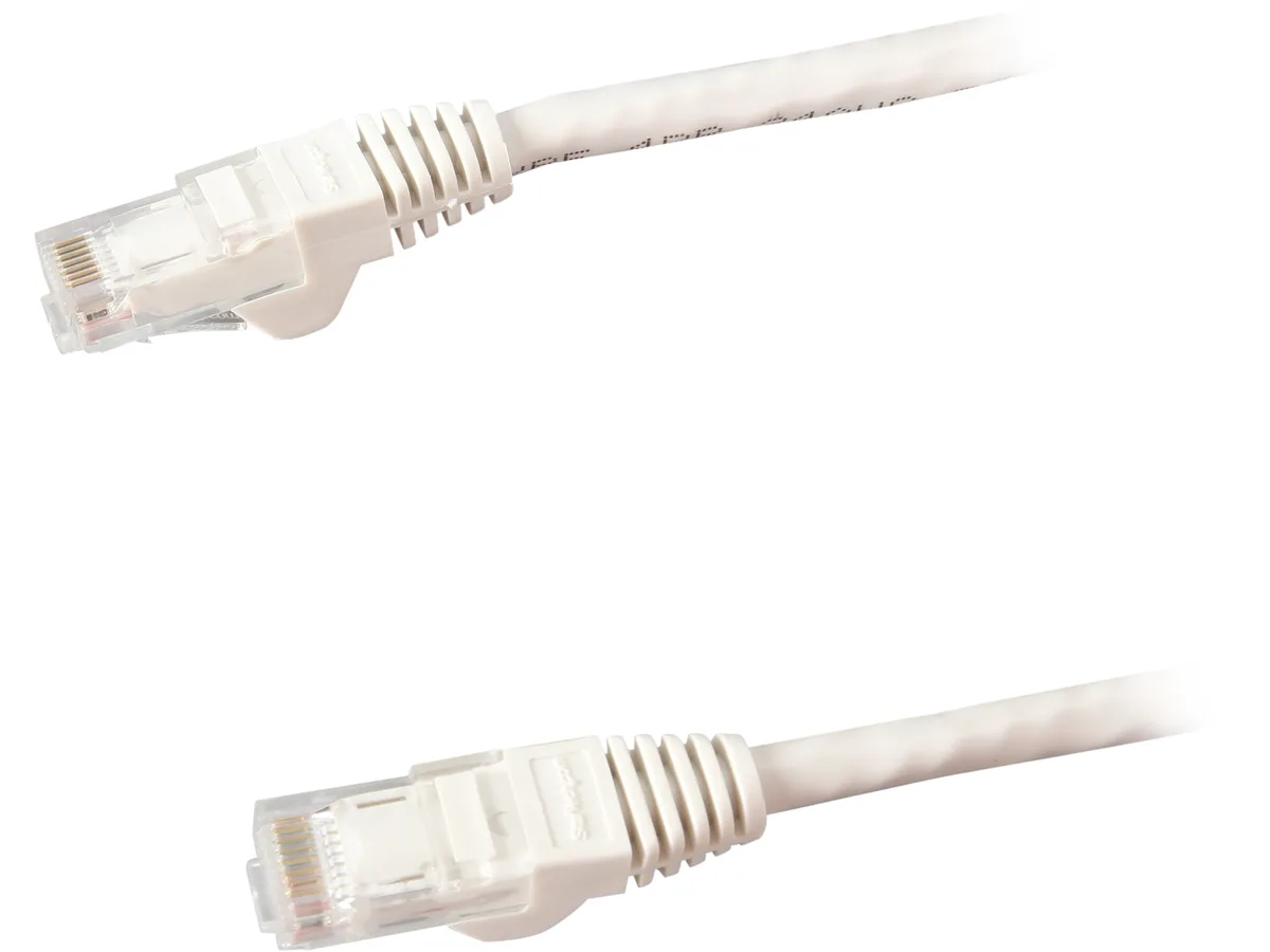 STARTECH STARTECH N6PATCH2WH network ethernet cable 2 ft white Cat6 snagless RJ45 — product photo