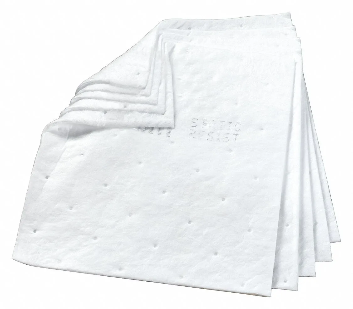 3M 3M HP-556 Sorbent Pad 17x19 in 37 gal Oil White 100 PK — product photo