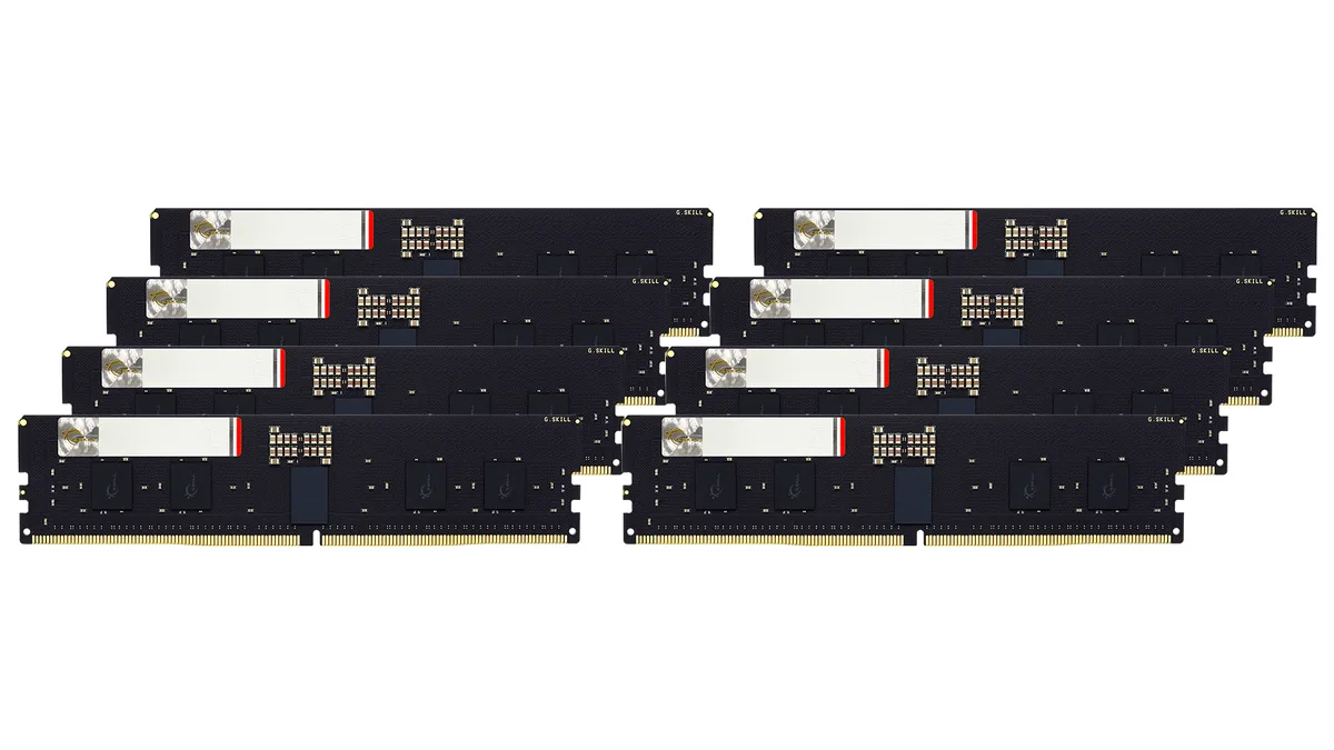 G.SKILL G.SKILL F5-6000R3036G16GE8-G5N 128GB (8×16GB) DDR5-6000 CL30 ECC Registered server RAM — product photo